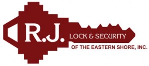 R.J. Lock red logo