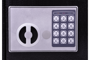 keypad combination lock on a safe