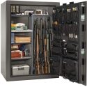 large gray marbled safe open to show all the room and capabilities