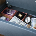 Cash and valuable Items in a safe